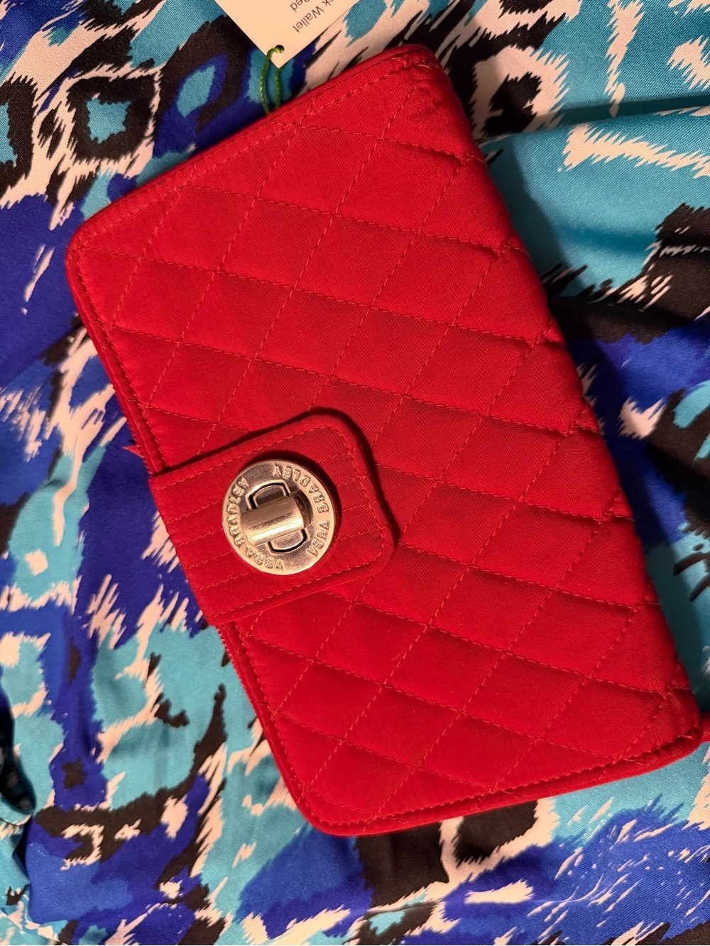 NWT Vera Bradley Red Quilted Wallet
